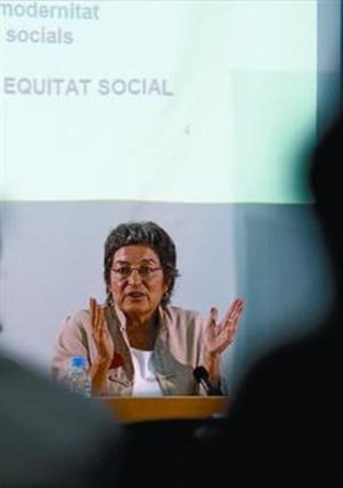 Socióloga 8 Cristina Brunet, que abrió las jornadas en Golferichs. Socióloga 8 Cristina Brunet, que abrió las jornadas en Golferichs.