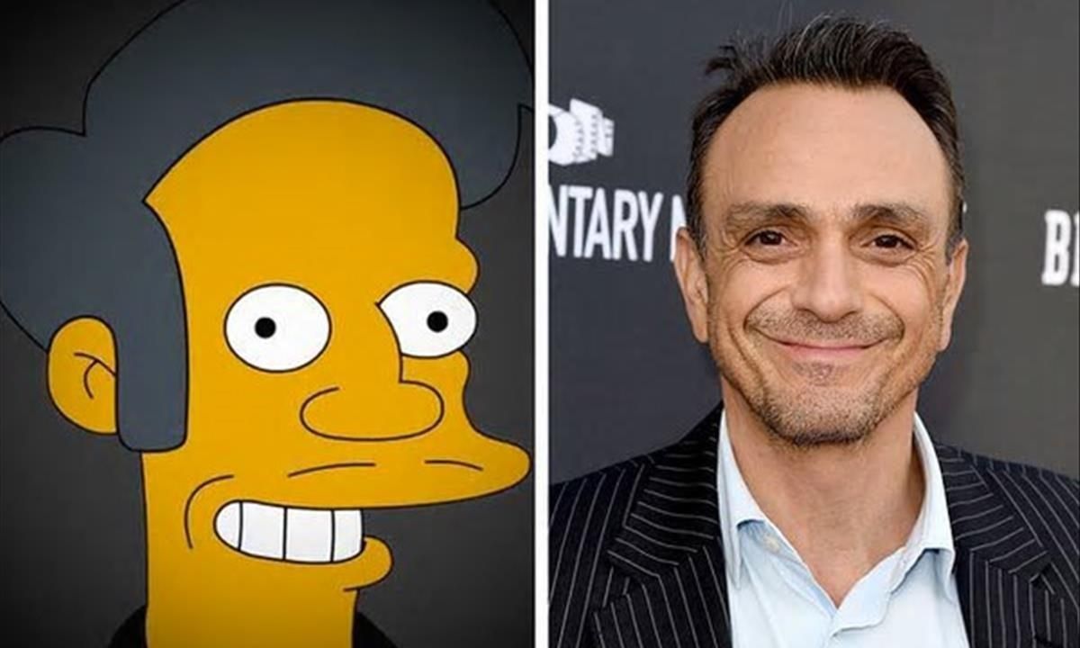 Apu, el personaje de ’Los Simpson’, y Hank Azria, el actor que le da voz. Apu, el personaje de ’Los Simpson’, y Hank Azria, el actor que le da voz.