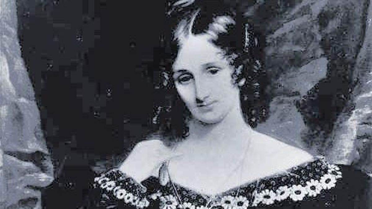 Retrato de Mary Shelley. Retrato de Mary Shelley.