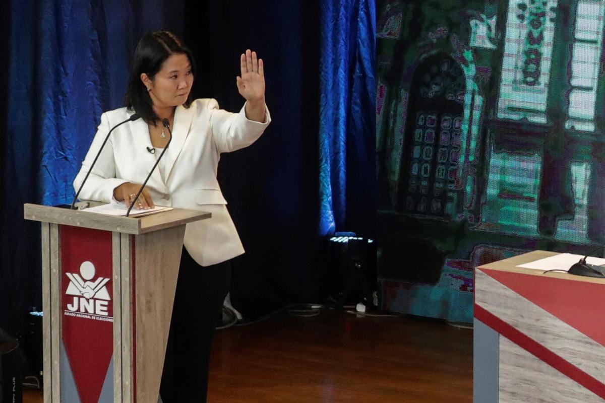 La candidata peruana Keiko Fujimori.