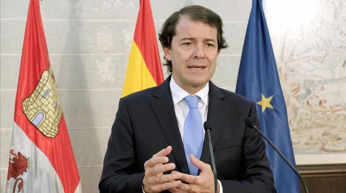 El presidente de la Junta de Castilla y Leon, Alfonso Fernandez Manueco. El presidente de la Junta de Castilla y Leon, Alfonso Fernandez Manueco.