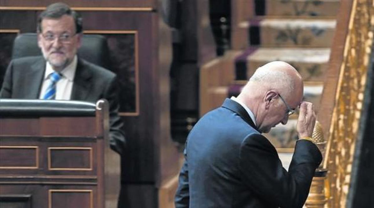 El líder del grupo de CiU en el Congreso, Josep Antoni Duran Lleida, ayer en el Congreso de los Diputados El líder del grupo de CiU en el Congreso, Josep Antoni Duran Lleida, ayer en el Congreso de los Diputados