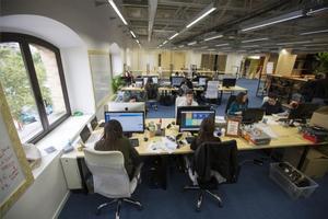 Oficinas de Byhours en el Pier 01, en el Palau de Mar de Barcelona.
