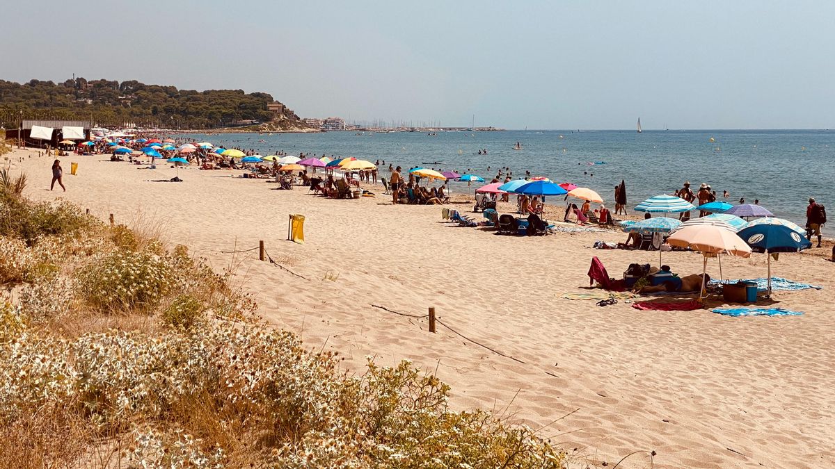 Una playa de la Costa Daurada, este agosto. Una playa de la Costa Daurada, este agosto.