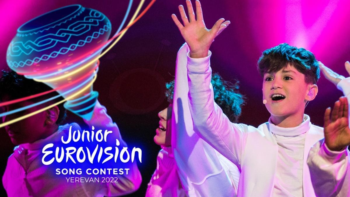 Carlos Higes en el segundo ensayo de la actuación de España en Eurovisión Junior 2022.