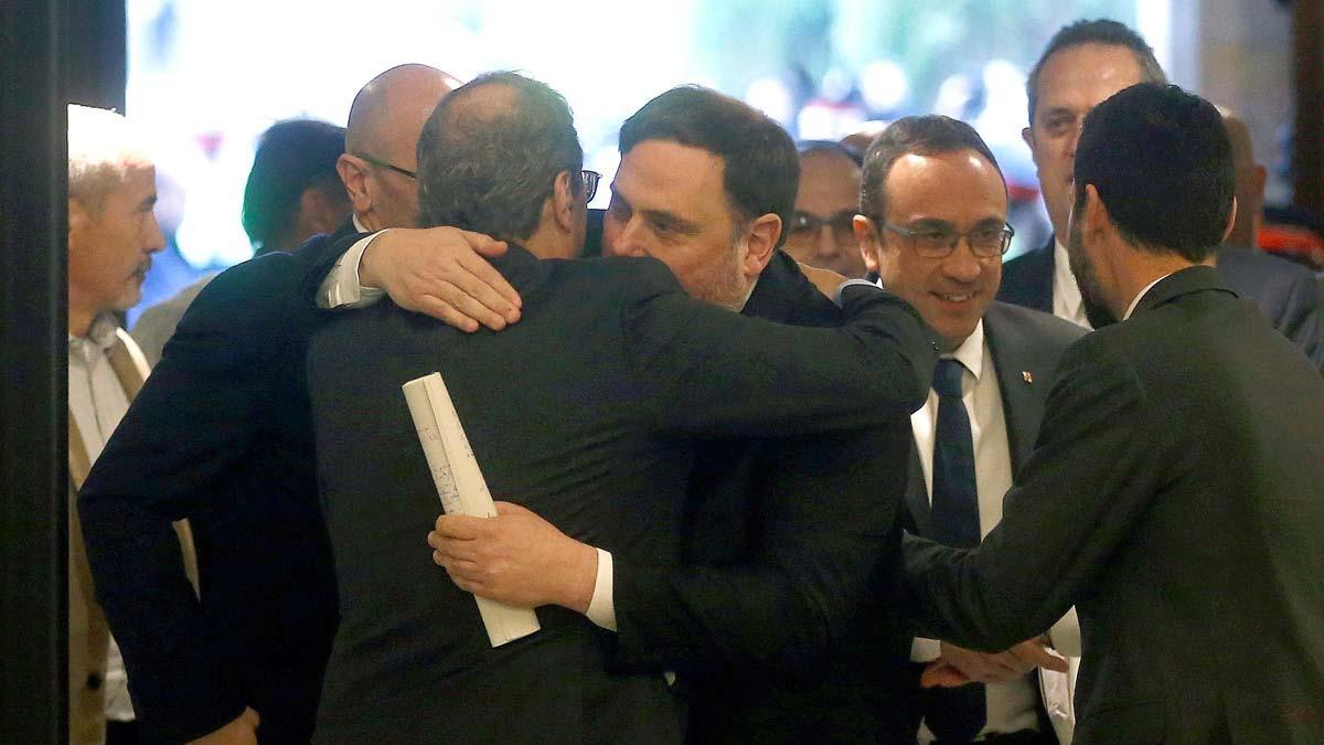 Los presos del 1-O vuelven al Parlament para comparecer en comisión del 155