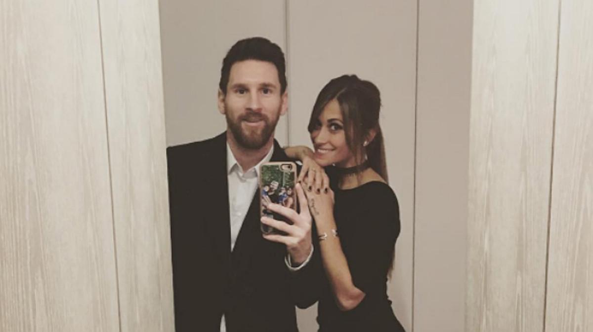 Messi y su mujer, Antonella, en una imagen de Instagram.