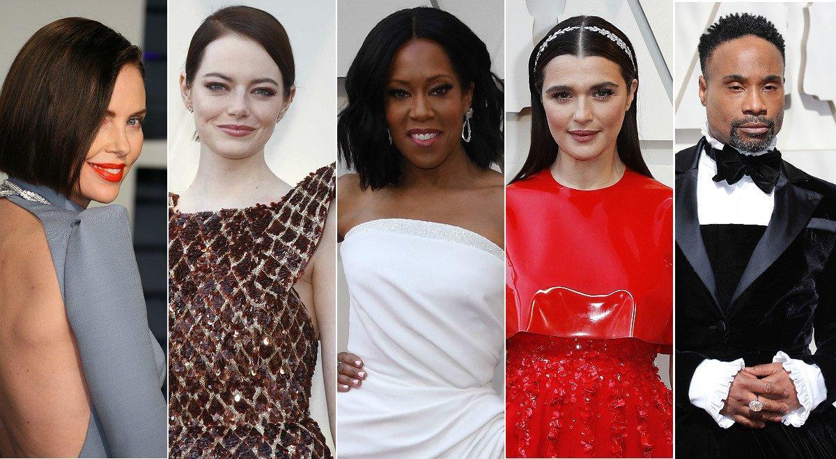 Charlize Theron, Emma Stone, Regina King, Rachel Weisz y Billy Porter, algunos de los modelos más comentados de los Oscar 2019.