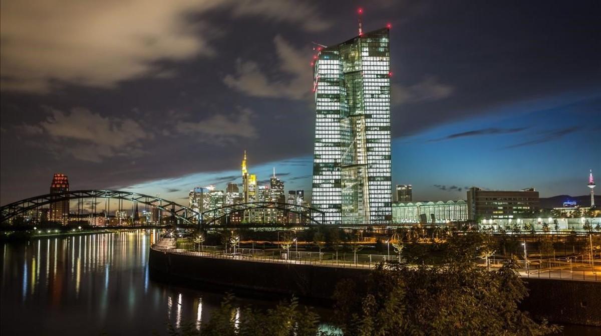 La nueva sede del BCE en Fráncfort, inaugurada en el 2014. La nueva sede del BCE en Fráncfort, inaugurada en el 2014.