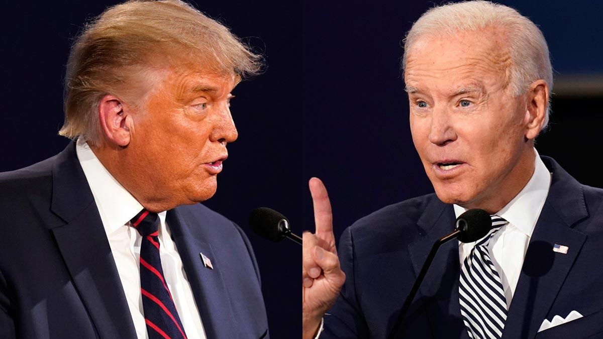 Intercambio de golpes y debate caótico entre Trump y Biden.