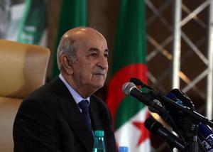 El presidente Abdelmadjid Tebboune,en una imagen de archivo. EFE/EPA/MOHAMED MESSARA