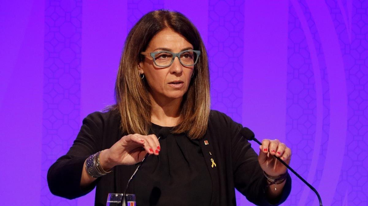 La portavoz del Govern de la Generalitat, Meritxell Budó. La portavoz del Govern de la Generalitat, Meritxell Budó.