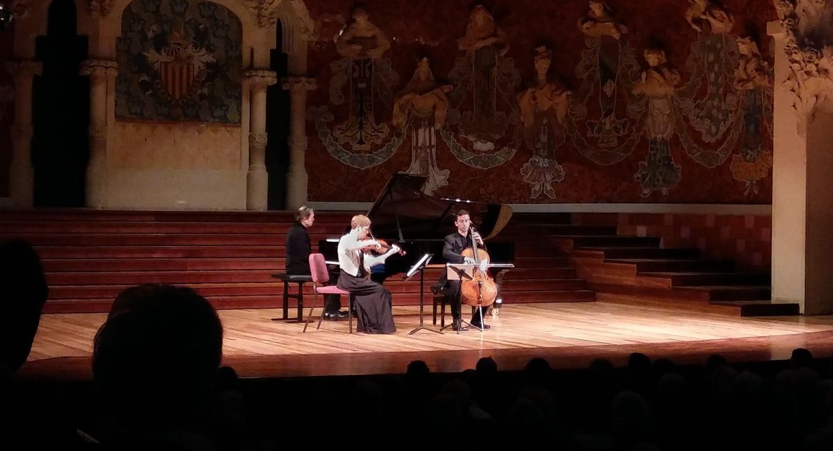 Actuación de Faust, Queyras, Widmann y Aimard en el Palau de la Música Actuación de Faust, Queyras, Widmann y Aimard en el Palau de la Música