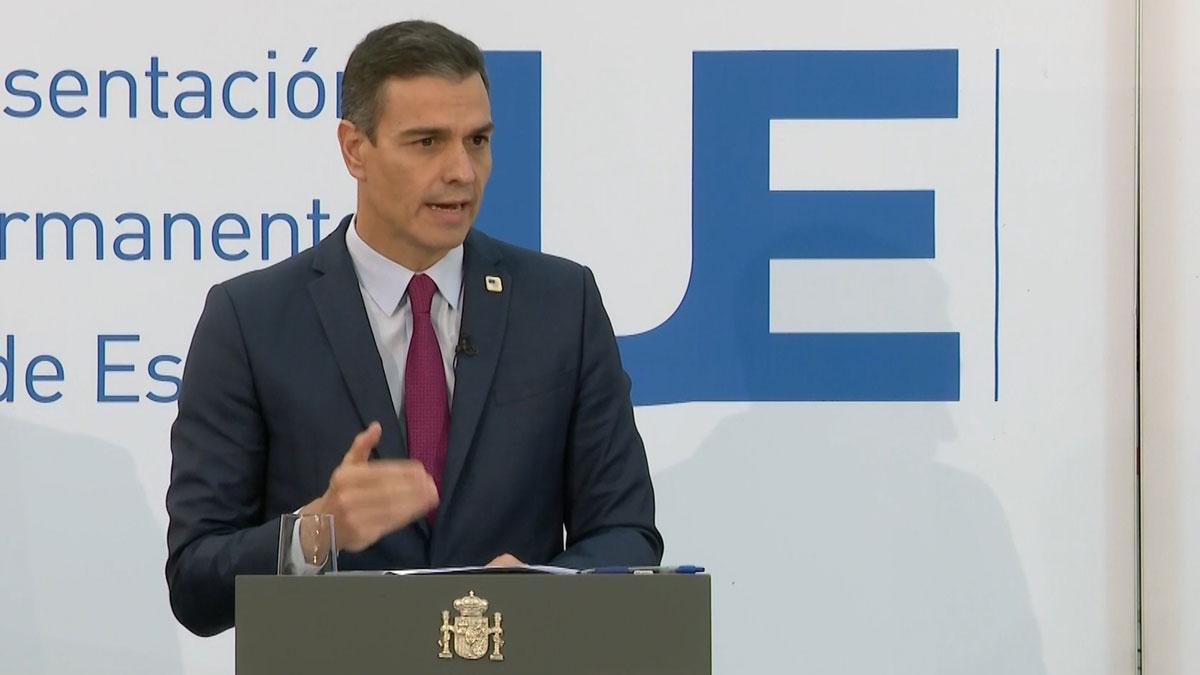 El presidente del Gobierno, Pedro Sánchez, en la rueda de prensa tras el Consejo Europeo de este 16 de octubre en Bruselas.