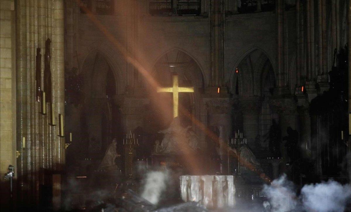 Así ha quedado la catedral de Notre Dame tras el incendio