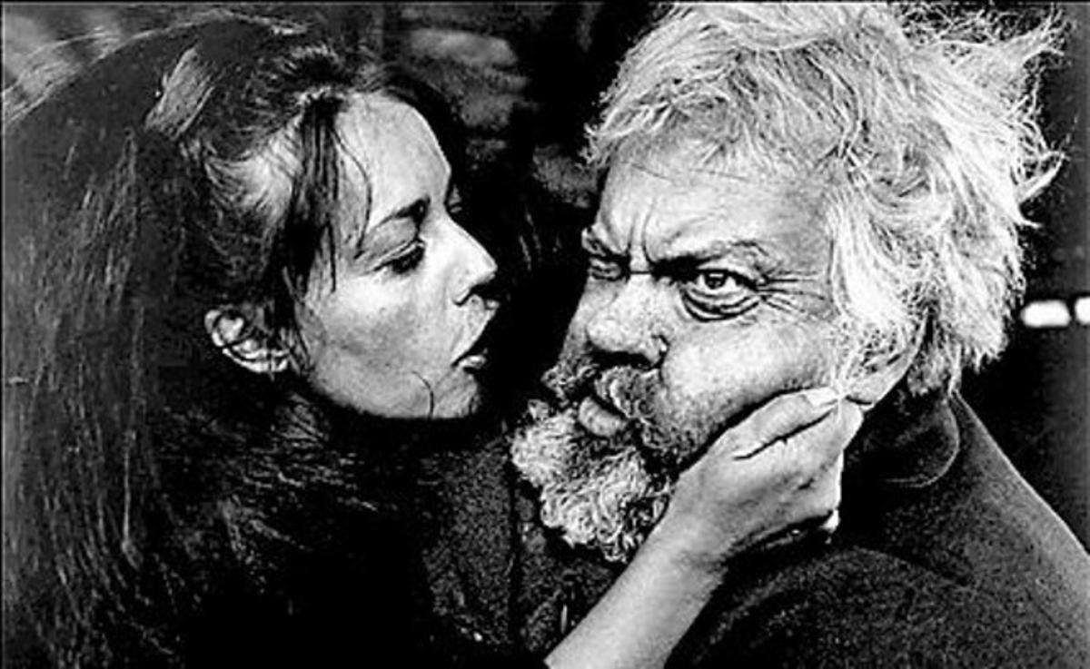 Jeanne Moreau y Orson Welles, en ’Campanadas a medianoche’.