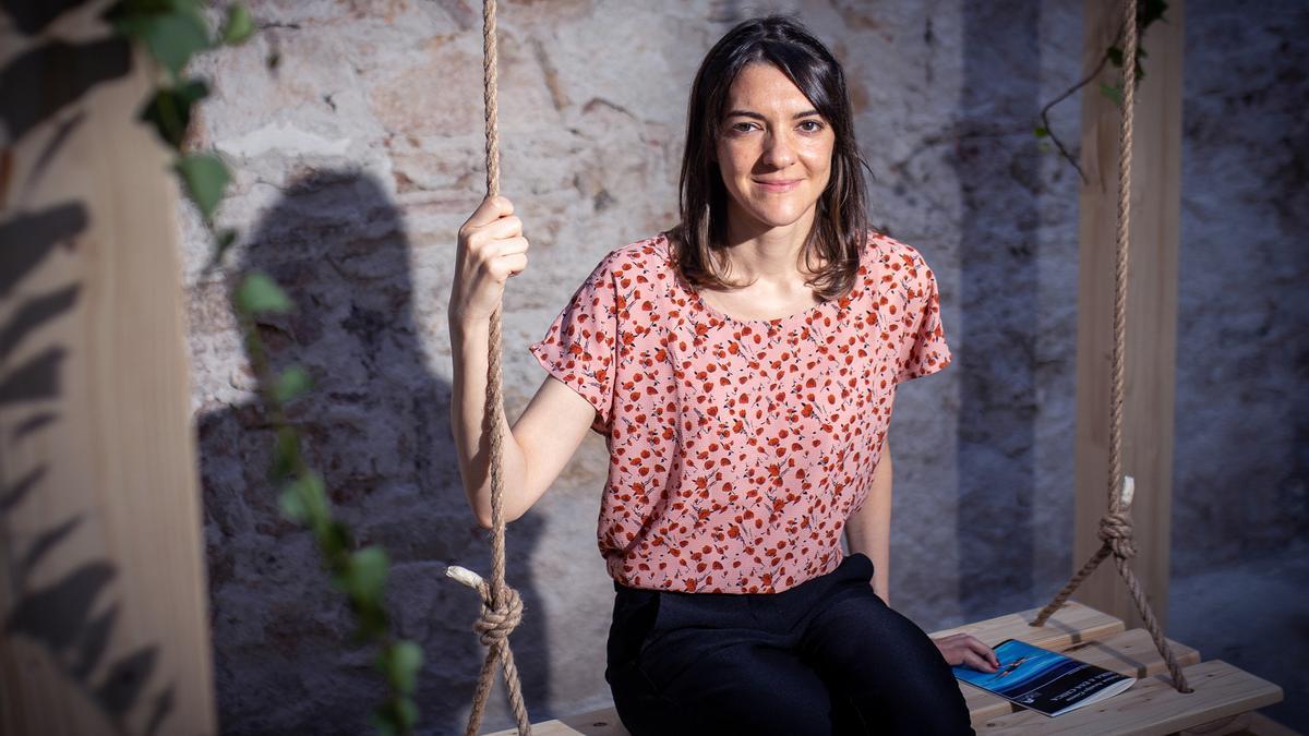 La escritora madrileña, en la presentación del premio, este miércoles en el espacio Casa Rius, Barcelona.