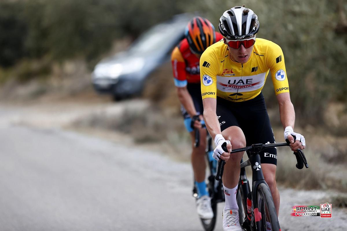 Tadej Pogacar, en la Vuelta a Andalucía. Tadej Pogacar, en la Vuelta a Andalucía.