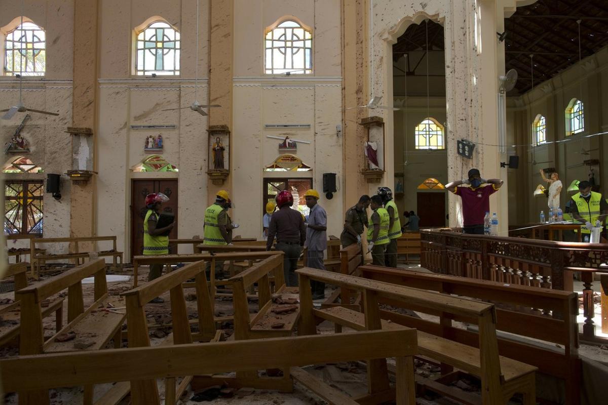 Los atentados de Sri Lanka dentro de una iglesia.