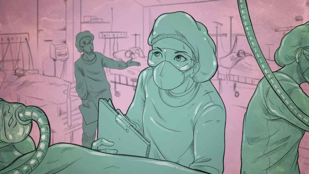 Aroa López, una de les heroïnes de l’any del covid. Aroa López, una de les heroïnes de l’any del covid.