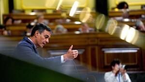 Pedro Sánchez, el miércoles en el Congreso. 