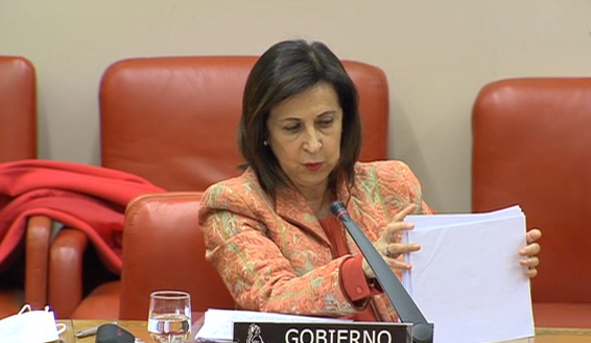 Margarita Robles, ante la Comisión de Defensa del Congreso. Margarita Robles, ante la Comisión de Defensa del Congreso.