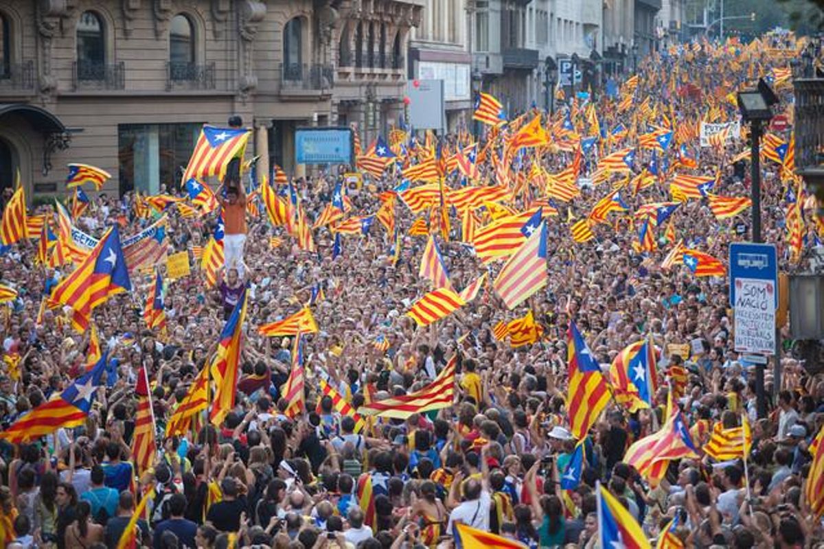Manifestación independentista del 11 de septiembre del 2012. Manifestación independentista del 11 de septiembre del 2012.