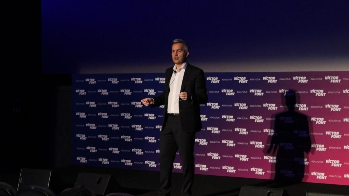 Víctor Font, en un acto de su precandidatura. Víctor Font, en un acto de su precandidatura.