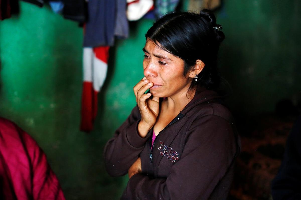 Catarina Alonzo, mother of Felipe Gomez Alonzo, a 8-year-old boy detained alongside his father for illegally entering the U.S., who fell ill and died in the custody of U.S. Customs and Border Protection (CBP), reacts at her home in the village of Yalambojoch, Guatemala. REUTERS/Luis Echeverria