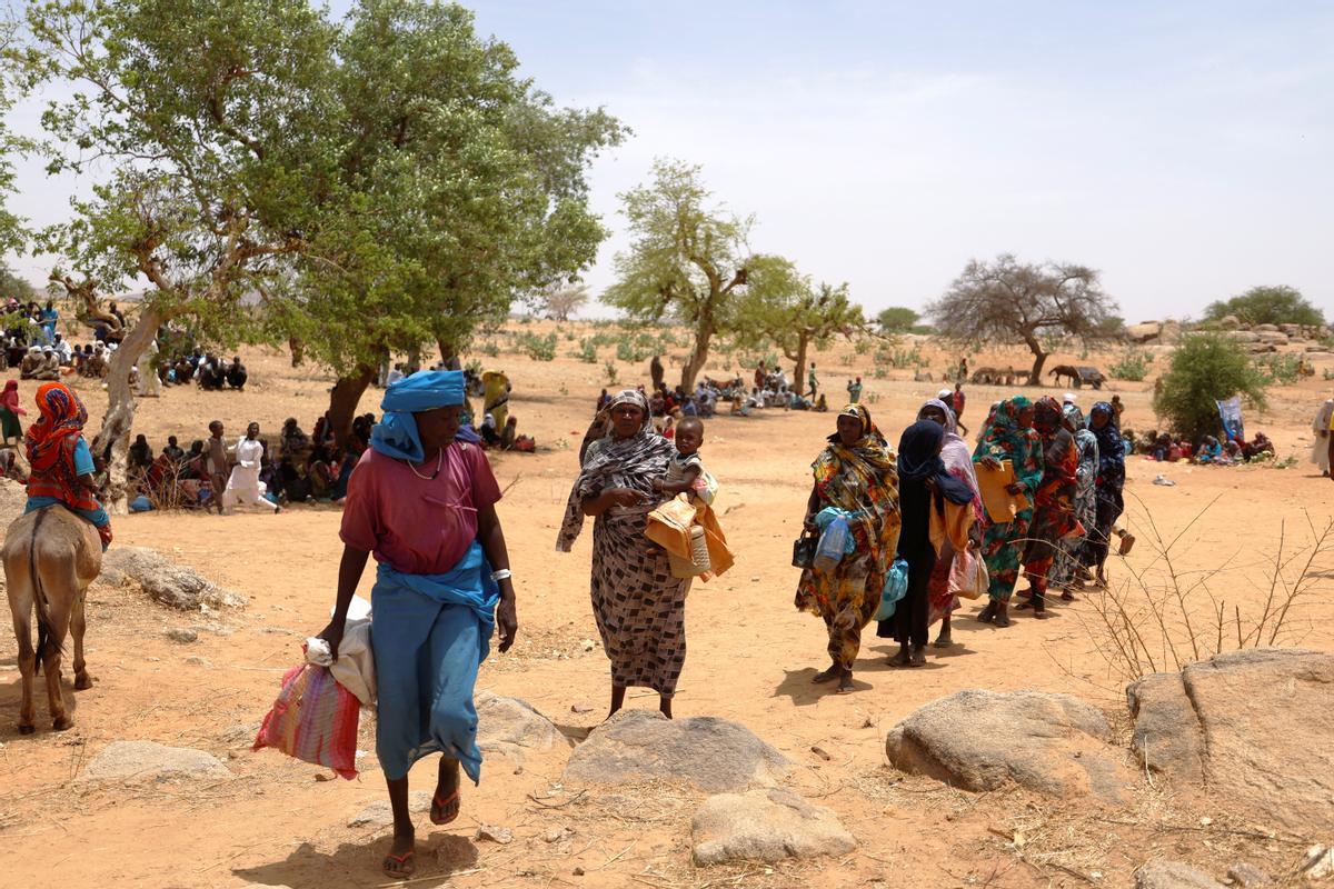 El número de desplazados internos en Sudán pasa ya del millón de personas.