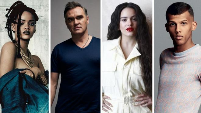 Imágenes de Rihanna, Morrissey, Rosalía y Stromae