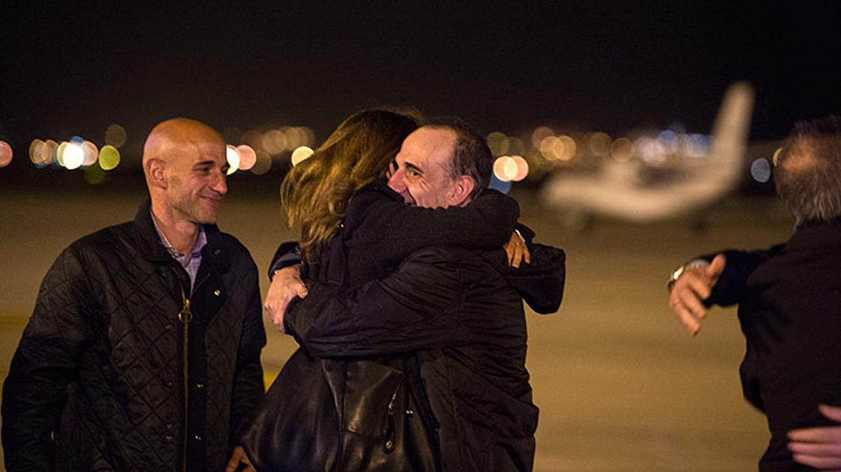 Marc Marginedas llega a Barcelona tras seis meses de secuestro en Siria.