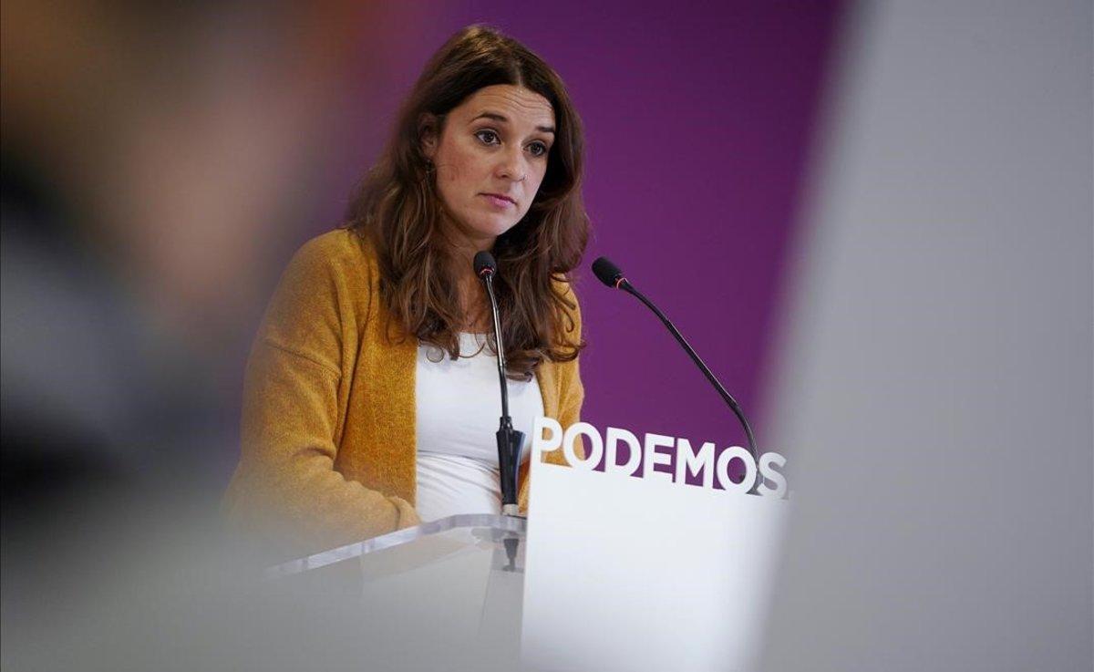 La portavoz del Consejo de Coordinació de Podemos, Noelia Vera