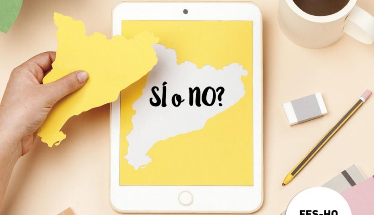 Imagen de la campaña del Govern para fomentar el registro de catalanes en el exterior Imagen de la campaña del Govern para fomentar el registro de catalanes en el exterior