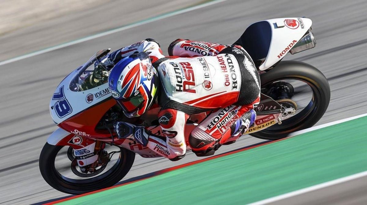 El japonés Ai Ogura (Honda), nuevo líder del Mundial de Moto3. El japonés Ai Ogura (Honda), nuevo líder del Mundial de Moto3.