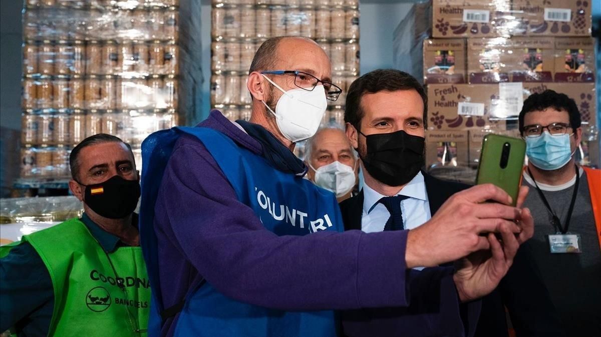 Pablo Casado en Reus. Pablo Casado en Reus.