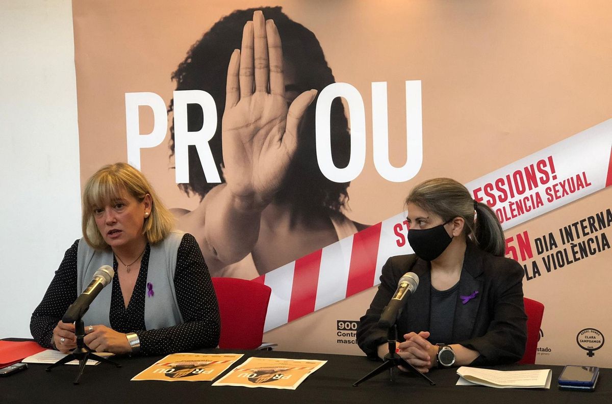 La alcaldesa de Gavà, Gemma Badia, en la presentación de la campaña ’Prou’ La alcaldesa de Gavà, Gemma Badia, en la presentación de la campaña ’Prou’