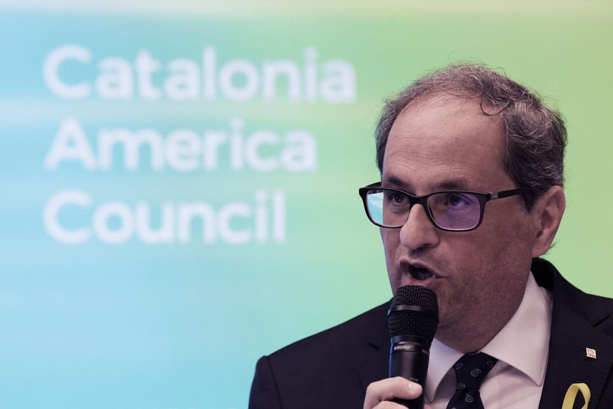Torra, en la inauguración del Catalonia America Council (CAC), en el Edificio de Asociaciones Mundiales en Washington DC, (EEUU). Torra, en la inauguración del Catalonia America Council (CAC), en el Edificio de Asociaciones Mundiales en Washington DC, (EEUU).