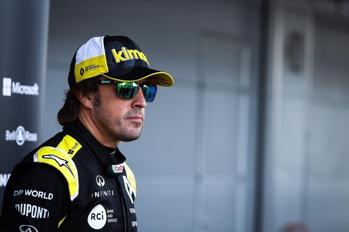 Fernando Alonso en su estreno con Renault Fernando Alonso en su estreno con Renault