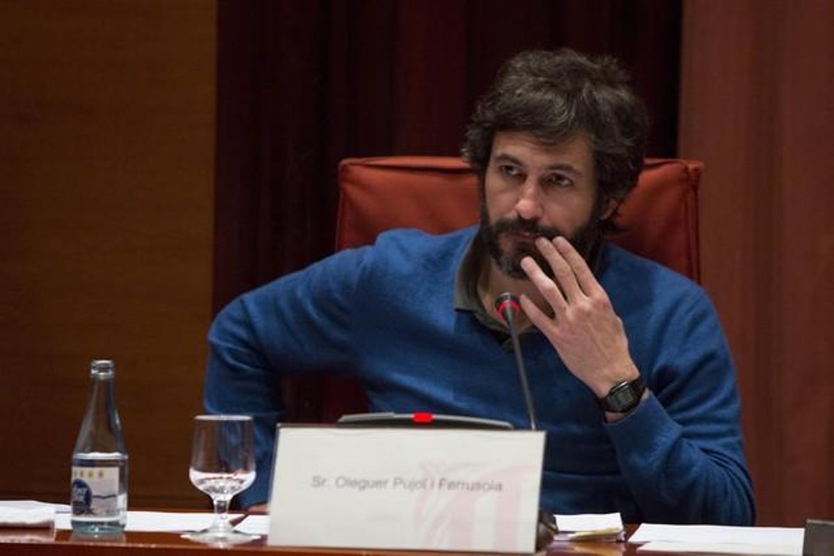 Oleguer Pujol, durante su declaración en el Parlament, el pasado marzo. Oleguer Pujol, durante su declaración en el Parlament, el pasado marzo.