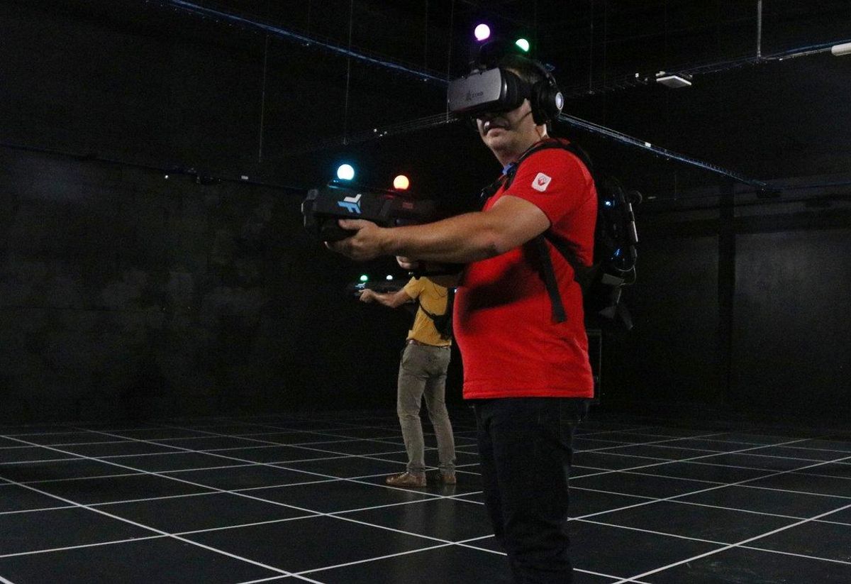 Actividad con realidad virtual en Zero Latency. Actividad con realidad virtual en Zero Latency.
