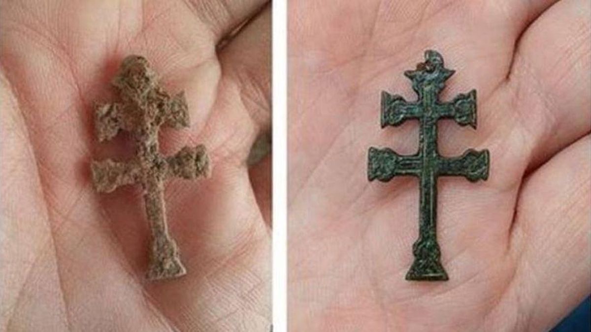 Hallan una cruz de Caravaca de más de 350 años en un yacimiento arqueológico de Maryland Hallan una cruz de Caravaca de más de 350 años en un yacimiento arqueológico de Maryland