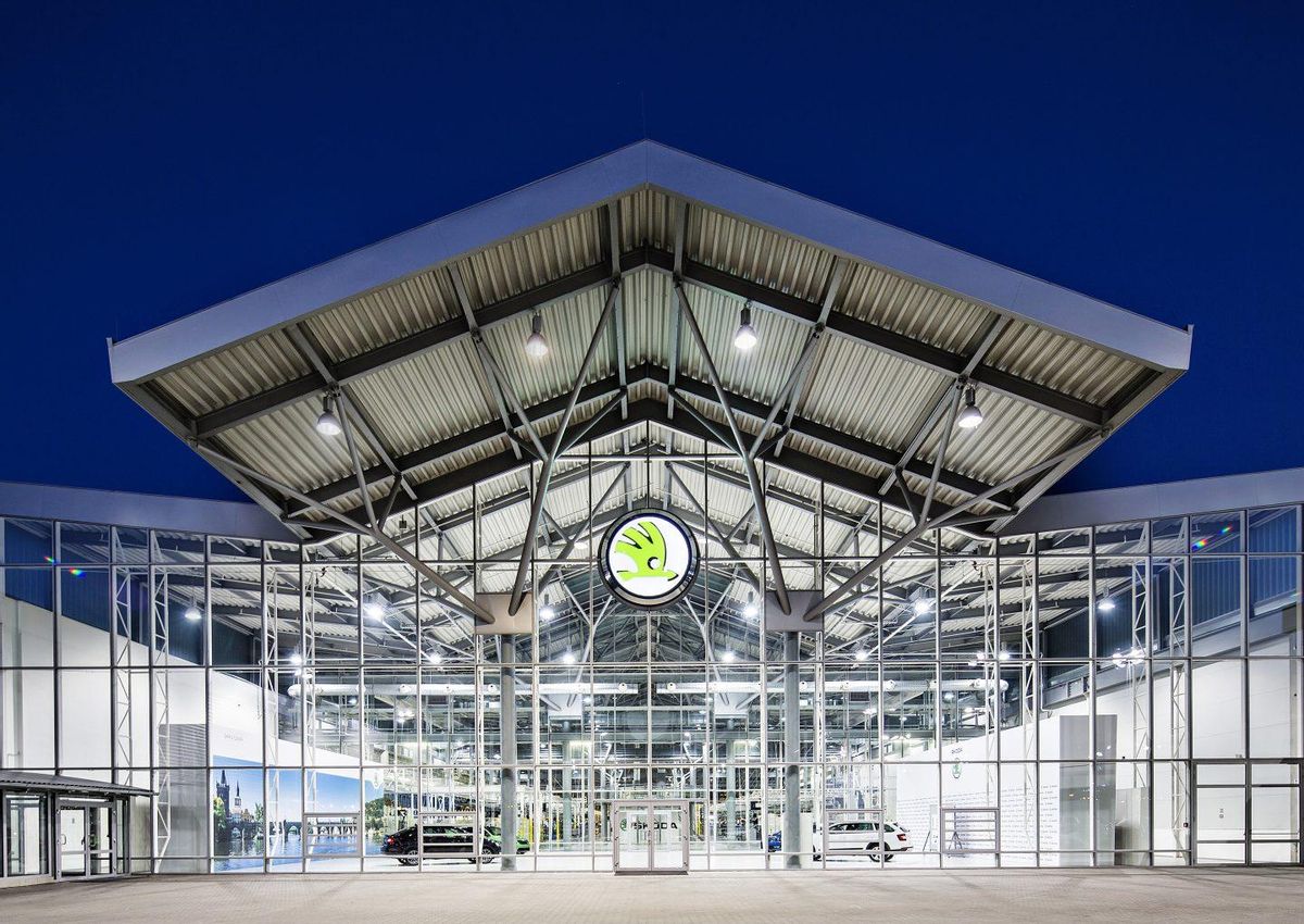 Planta de Skoda en Mladá Boleslav. Planta de Skoda en Mladá Boleslav.
