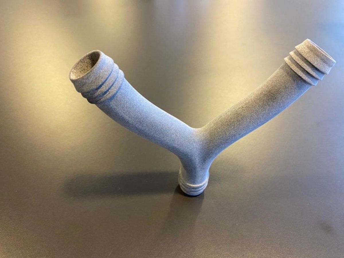 Bifurcador impreso en 3D para respiradores. Bifurcador impreso en 3D para respiradores.