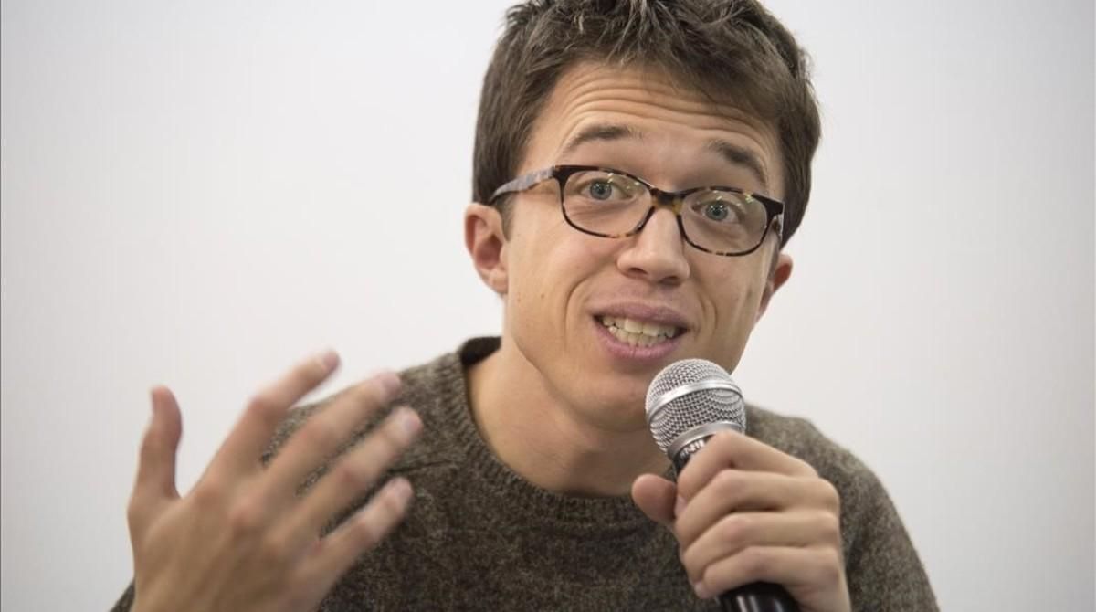 Íñigo Errejón, en una rueda de prensa en Madrid. Íñigo Errejón, en una rueda de prensa en Madrid.