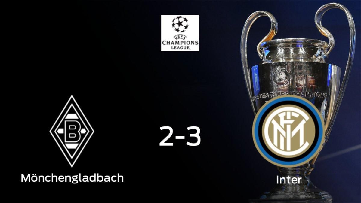 El Inter se queda con los tres puntos tras ganar 2-3 al Borussia Mönchengladbach El Inter se queda con los tres puntos tras ganar 2-3 al Borussia Mönchengladbach