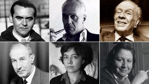 Federico García Lorca, Luis Cernuda, Jorge Luis Borges, Gerardo Diego, Alejandra Pizarnik y Gloria Fuertes.