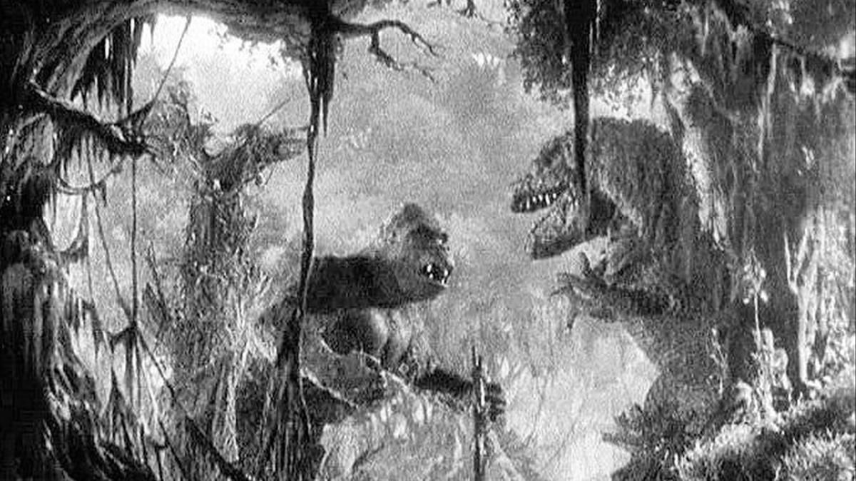 Un fotograma de la película King Kong. Un fotograma de la película King Kong.