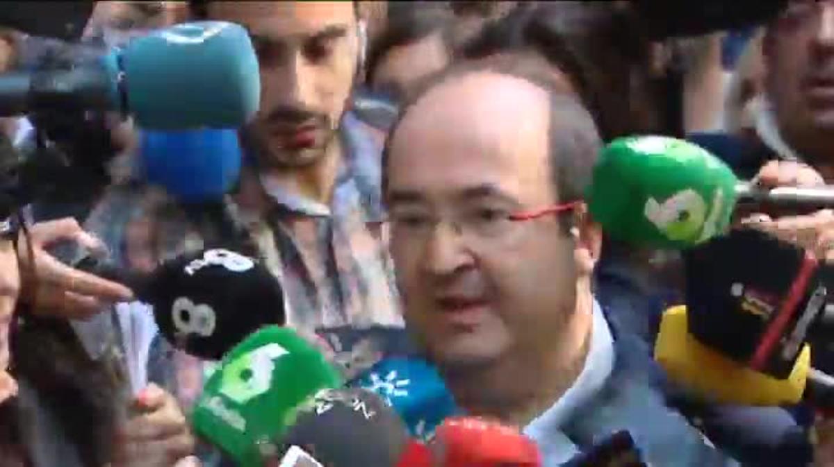 Miquel Iceta llega al comité federal del PSOE.