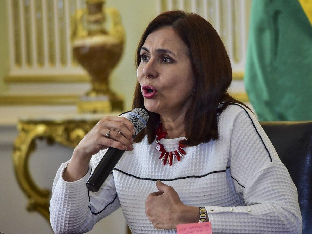 Karen Longaric, canciller interina de Bolivia. Karen Longaric, canciller interina de Bolivia.